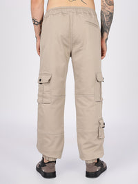 Eszett Lelaki Lelaki Regular Fit Cotton Cargo Joggers