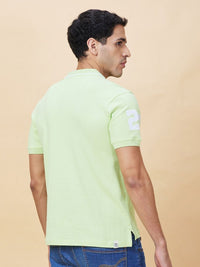 Being Human Men Typography Printed Polo Collar Pure Cotton Pockets T-shirt
