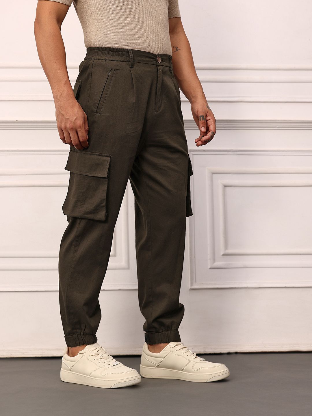 Mr Bowerbird Men Cotton Linen Cargos