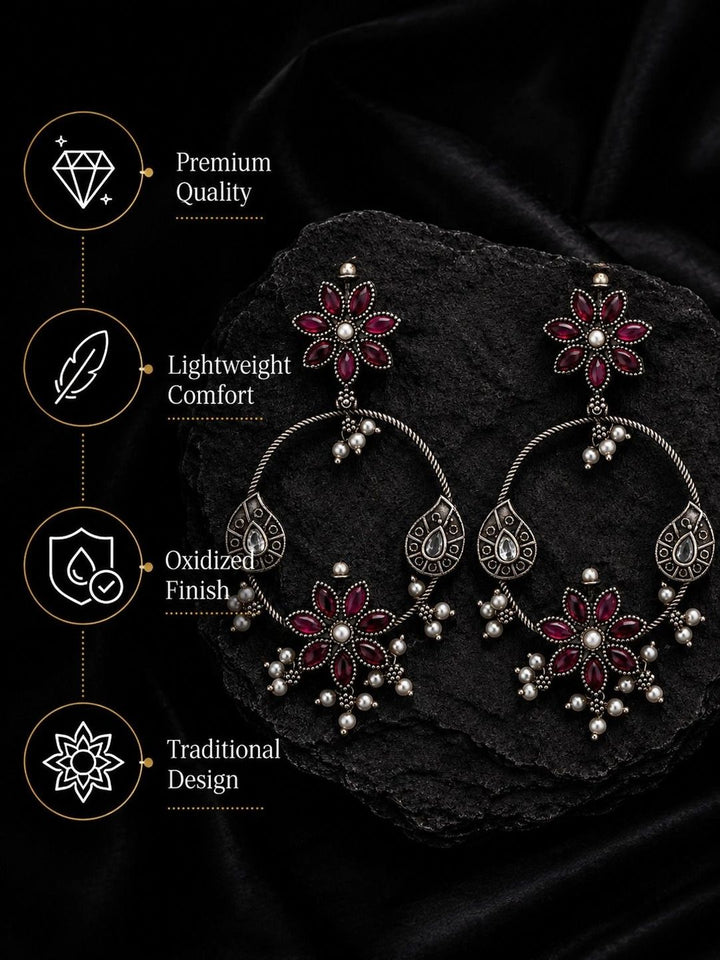 PANASH Circular Chandbalis Earrings