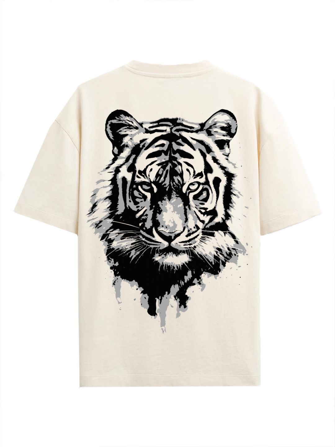 ADRO Men Graphic Printed Drop-Shoulder Cotton Oversized T-shirt