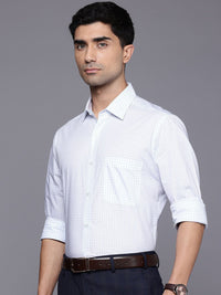 Raymond Slim Fit Micro Checks Pure Cotton Formal Shirt