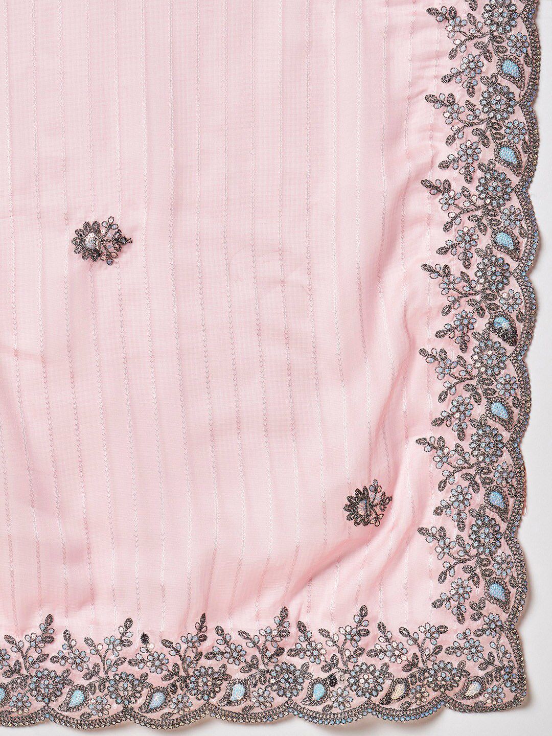 Saree mall Embellished Sequinned Poly Georgette Sarees