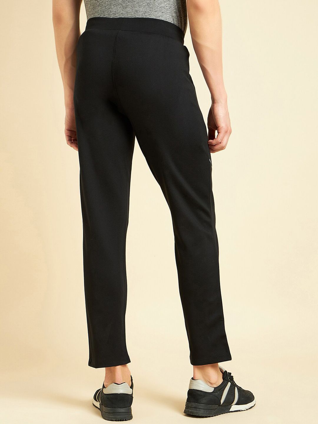 Sweet Dreams Men Black Mid-Rise Track Pants