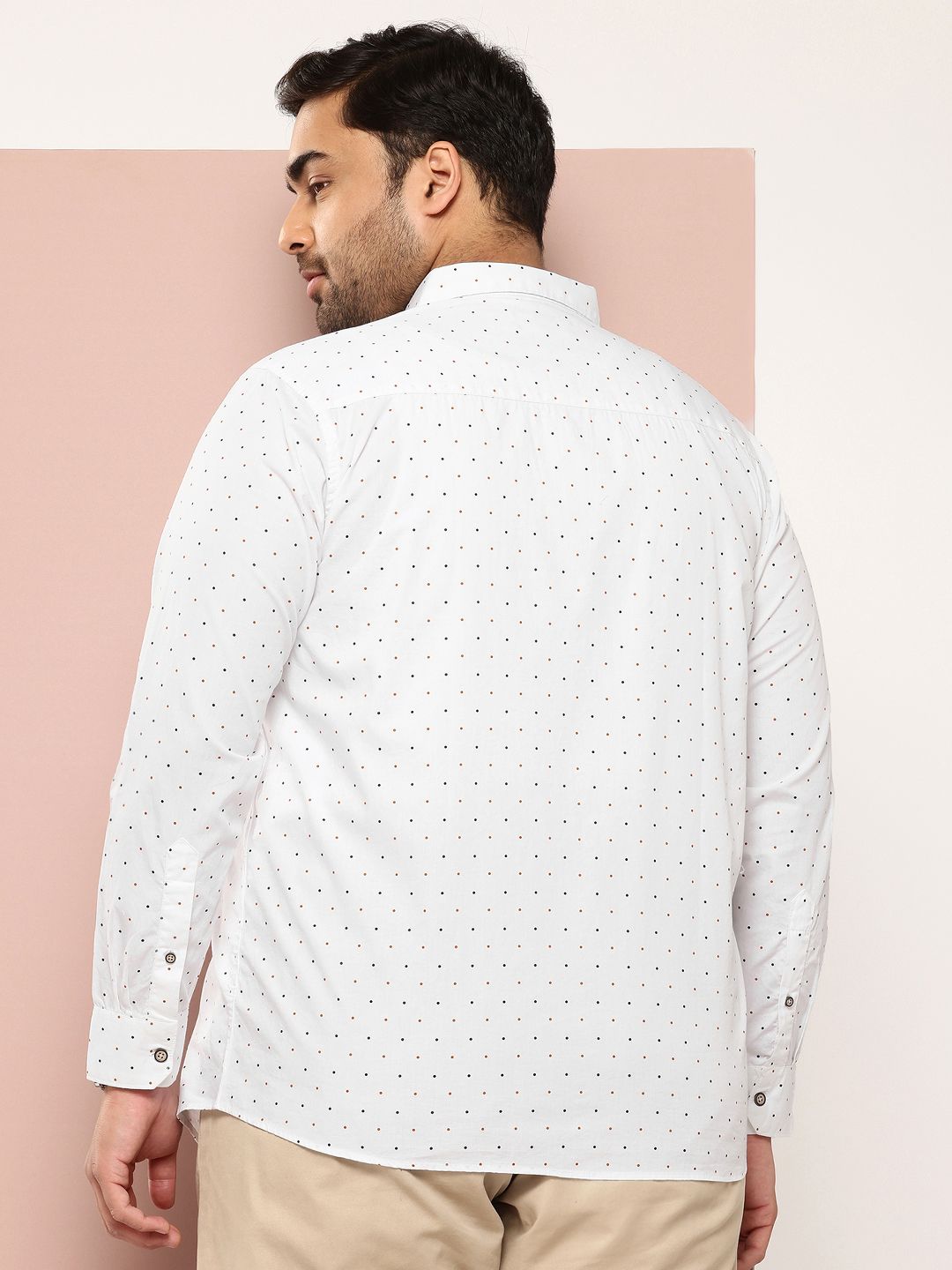 Thomas Scott Plus Size Premium Printed Pure Cotton Casual Shirt