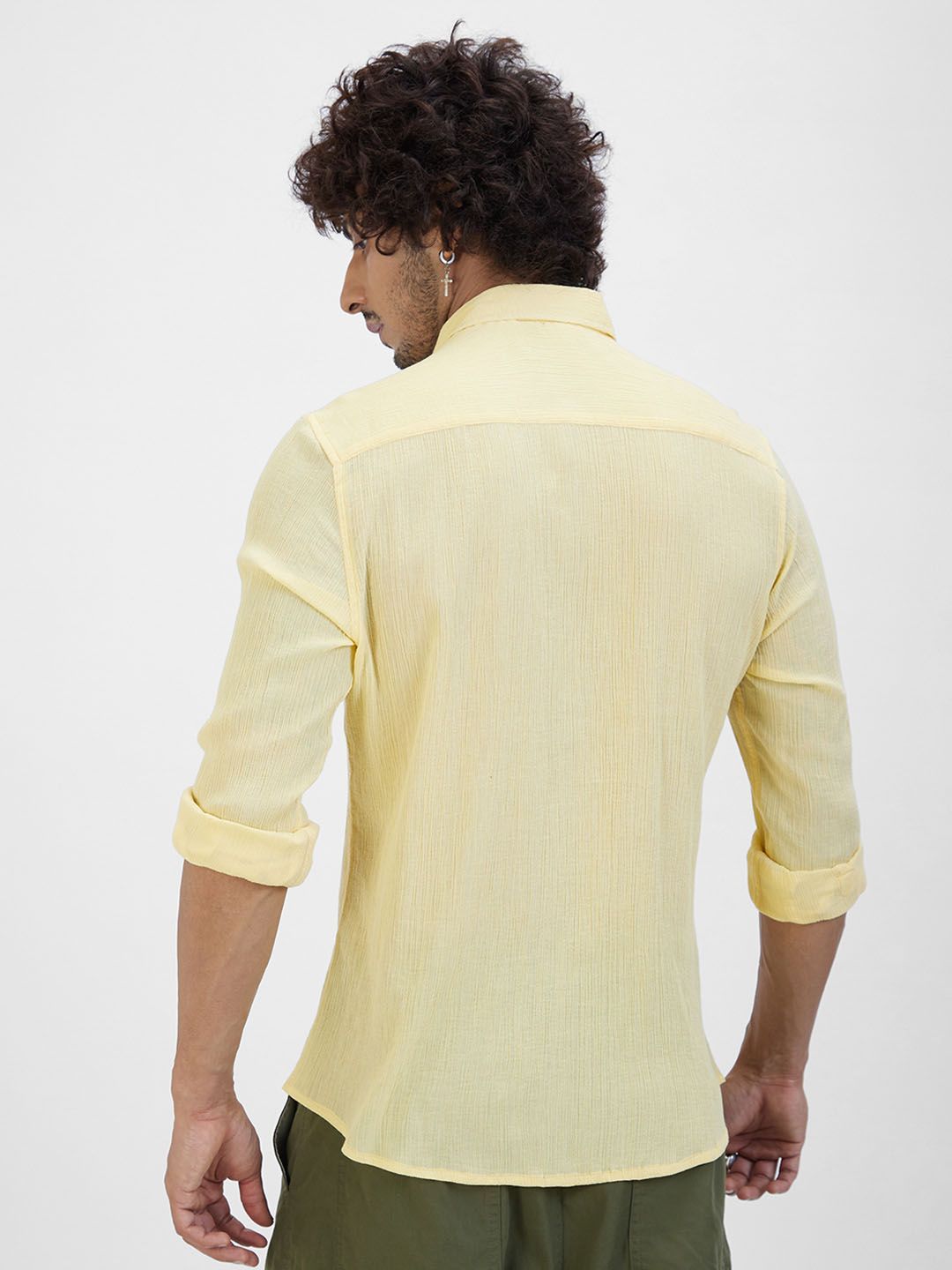 VASTRADO Classic Slim Fit Cotton Casual Shirt
