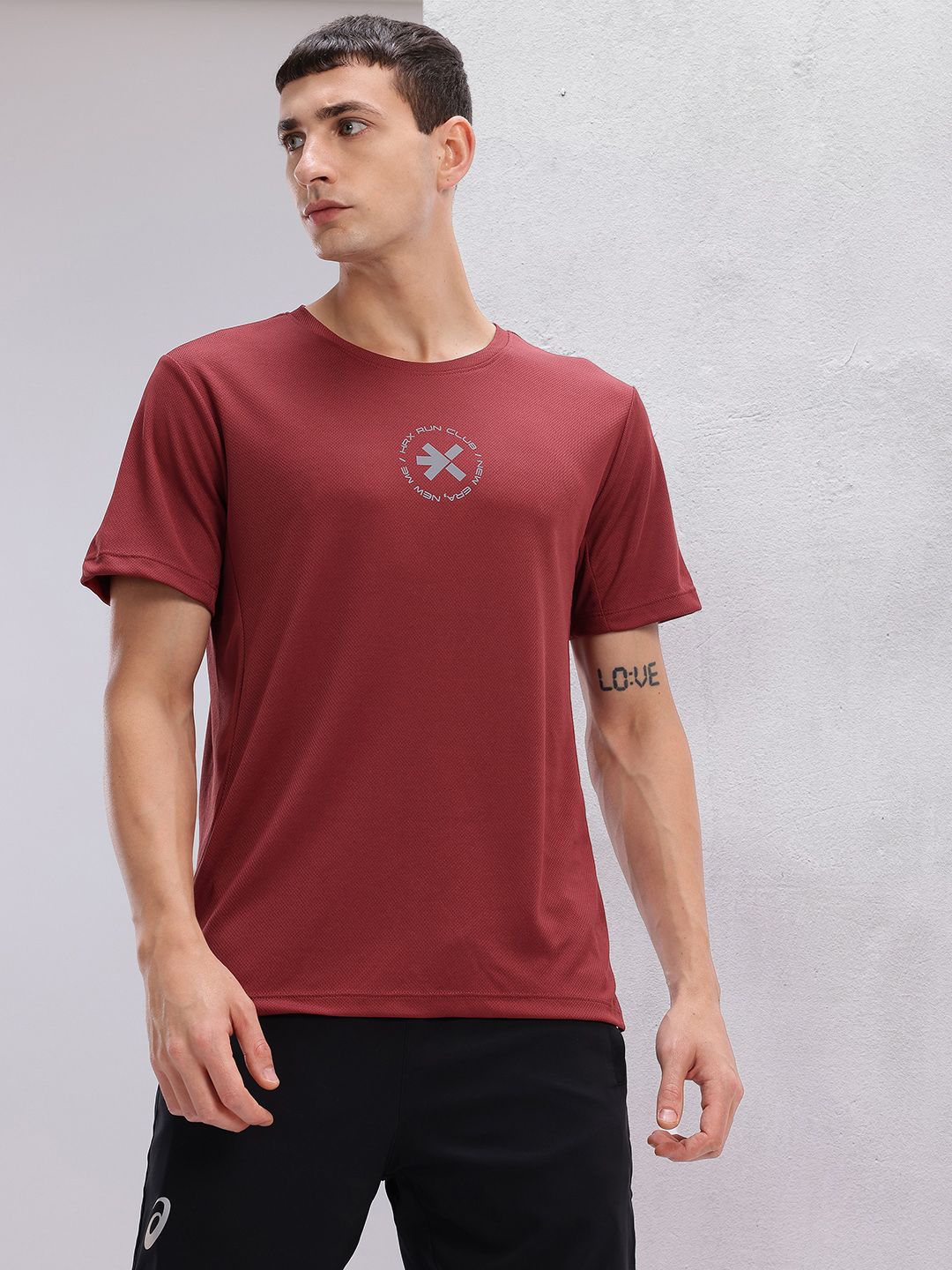 HRX by Hrithik Roshan Brand Logo Print Running T-shirt