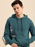 Being Human Pure Cotton Printed Hooded Sweatshirt