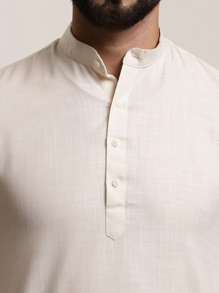 SOJANYA Band Collar Straight Kurta
