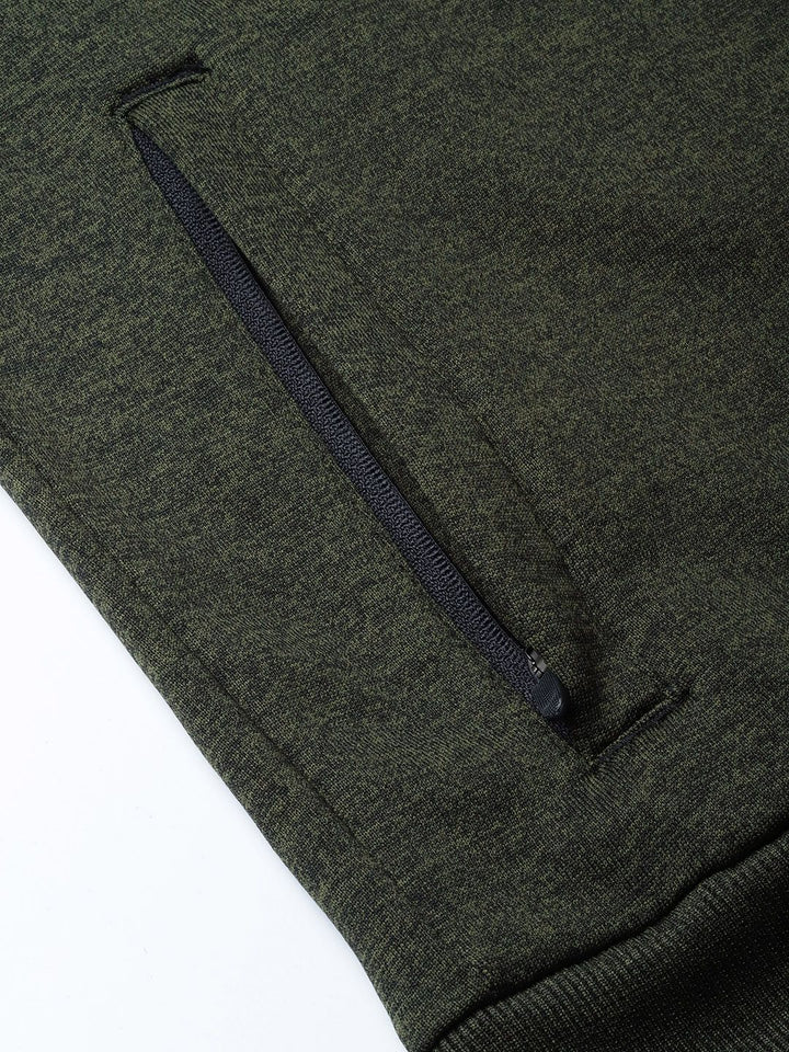 HRX by Hrithik Roshan Men Olive Green Training Rapid Dry Solid Sweatshirt
