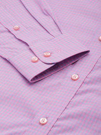Raymond Pure Cotton Slim Fit Checked Formal Shirt