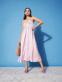 Dressberry Gathered Midi Empire Dress