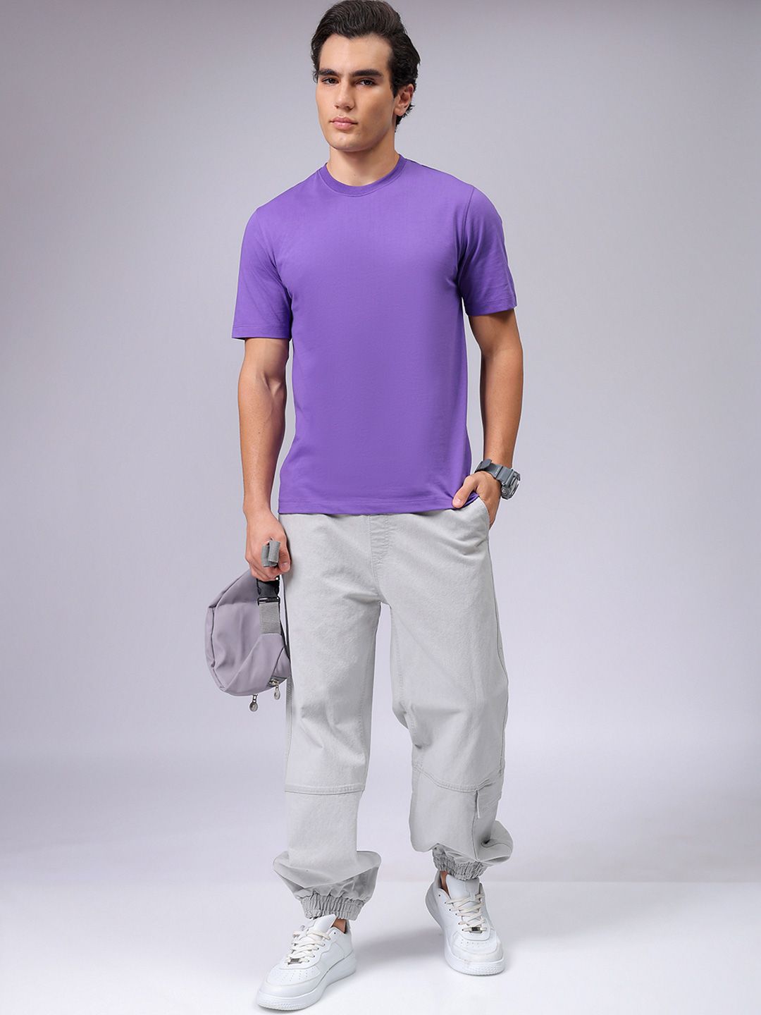 The Indian Garage Co High Neck Cotton T-shirt