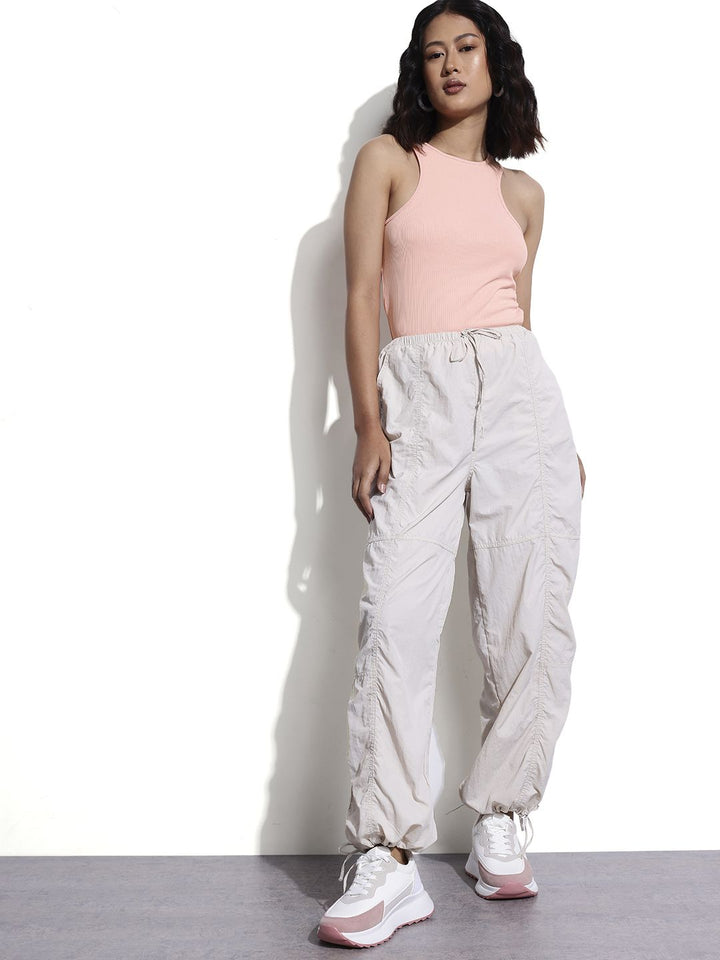DressBerry Texture Play Ribbed Racerback Tank Top