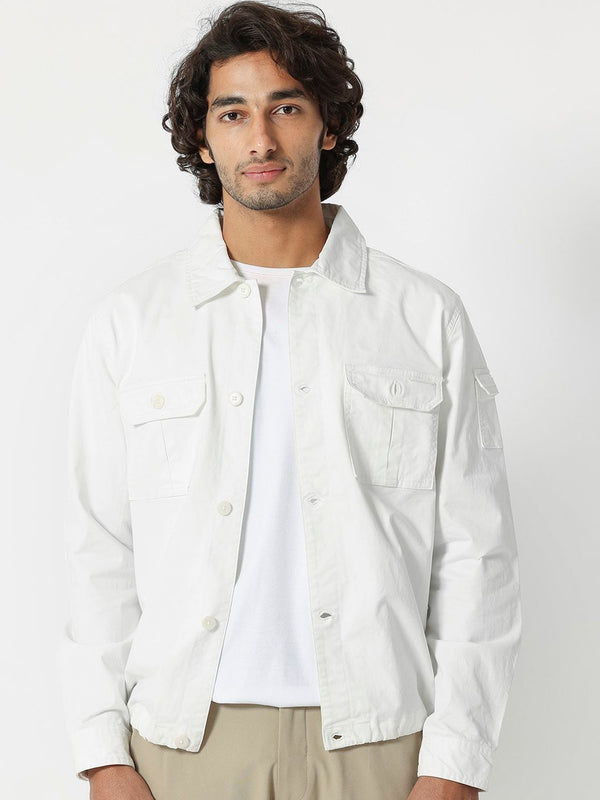 RARE RABBIT Men Cedro Tailored Fit Spread Collar Jacket