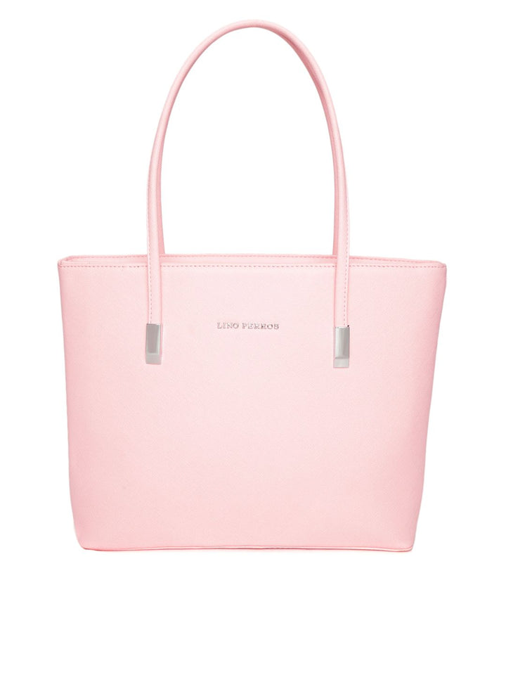 Lino Perros Pink Solid Laptop Bag