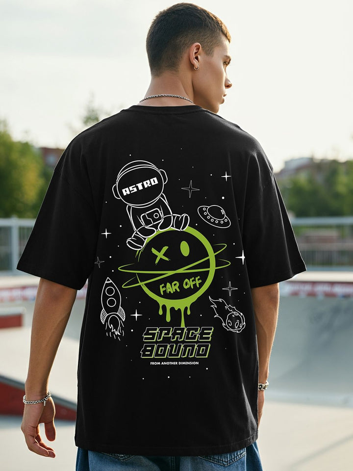 Bewakoof Men Printed Oversize Cotton T-shirt