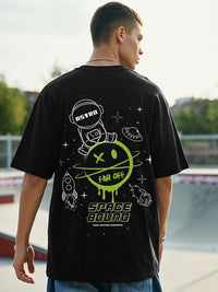 Bewakoof Men Printed Oversize Cotton T-shirt