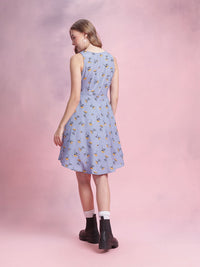 DressBerry Floral Print A-Line Dress