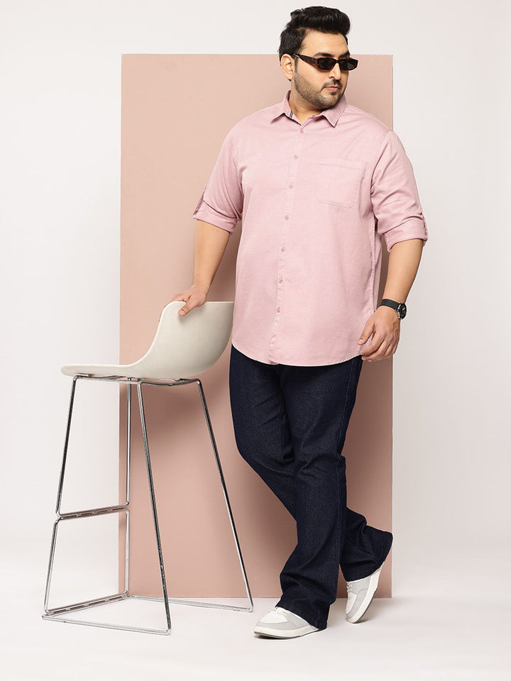 Thomas Scott Men Plus Size Premium Pure Cotton Casual Shirt