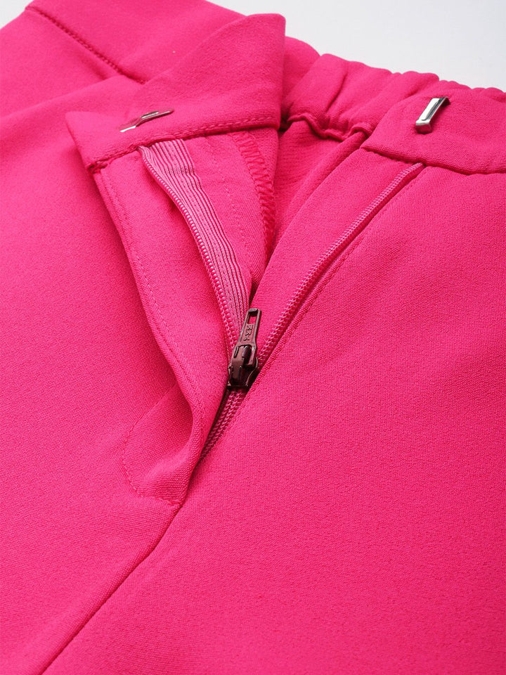 DressBerry Women Blushed Hue Essentials regular Fit Trousers
