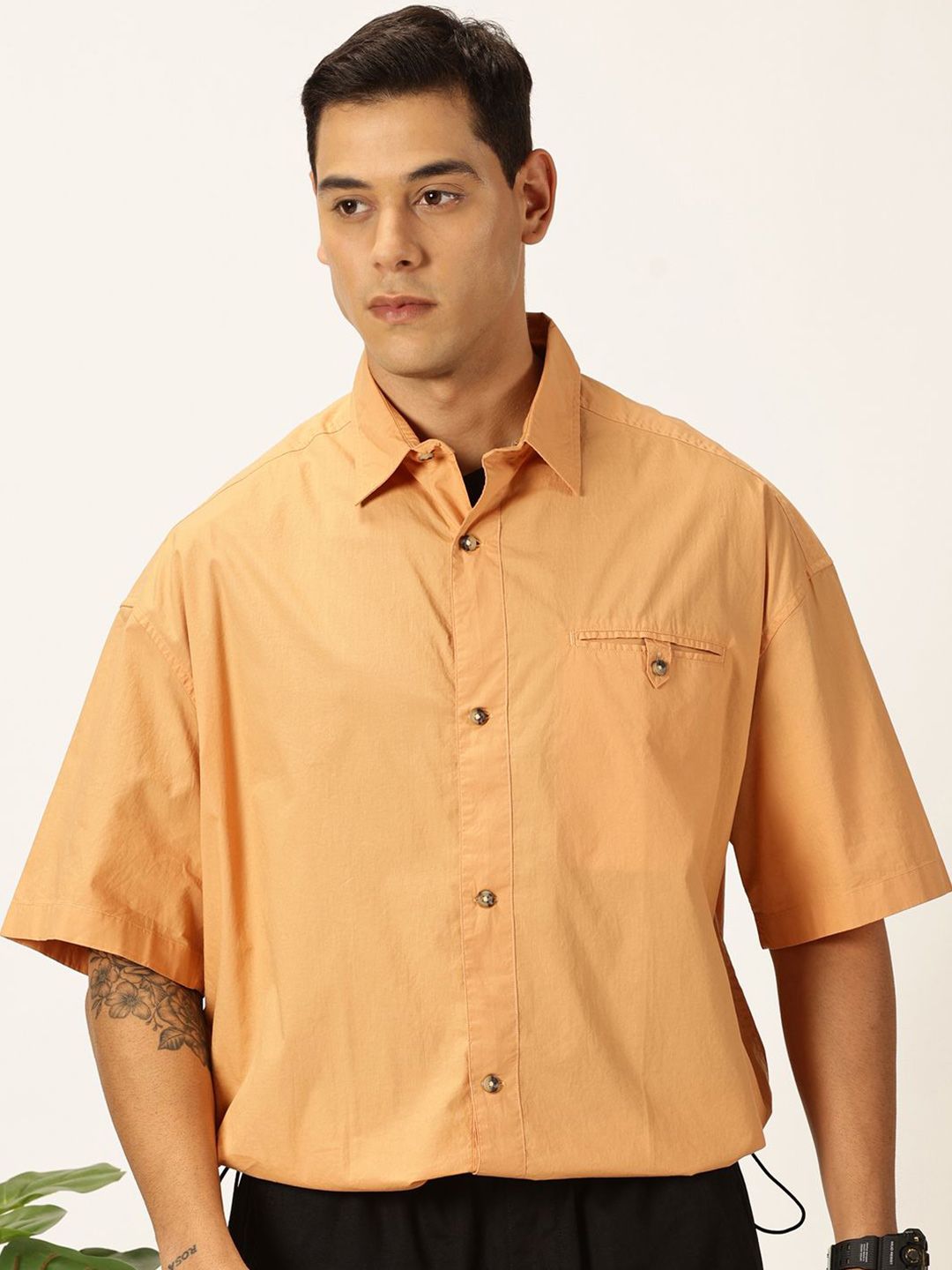 Thomas Scott Men Premium Opaque Cotton Casual Shirt