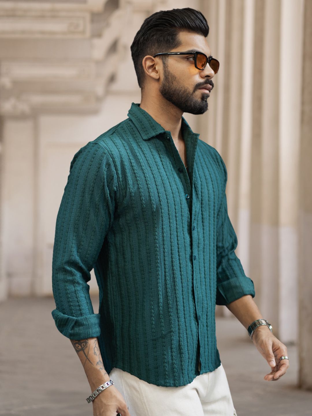 Powerlook Men Opaque Casual Shirt