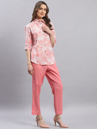 Monte Carlo Printed Pure Cotton Shirt & Trouser Co-Ords