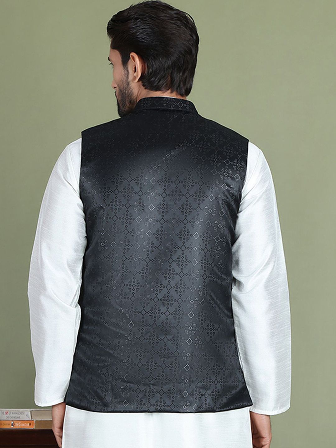 Anouk Men Woven Design Nehru Jacket