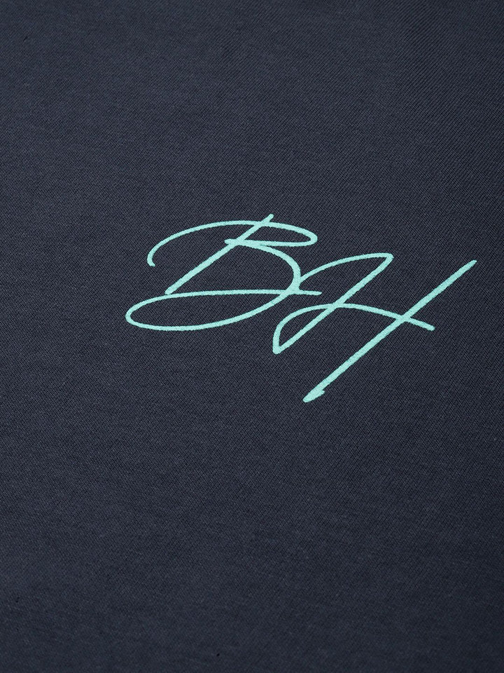 Being Human Brand Logo Printed Drop-Shoulder Sleeves Pure Cotton Easy Fit T-shirt