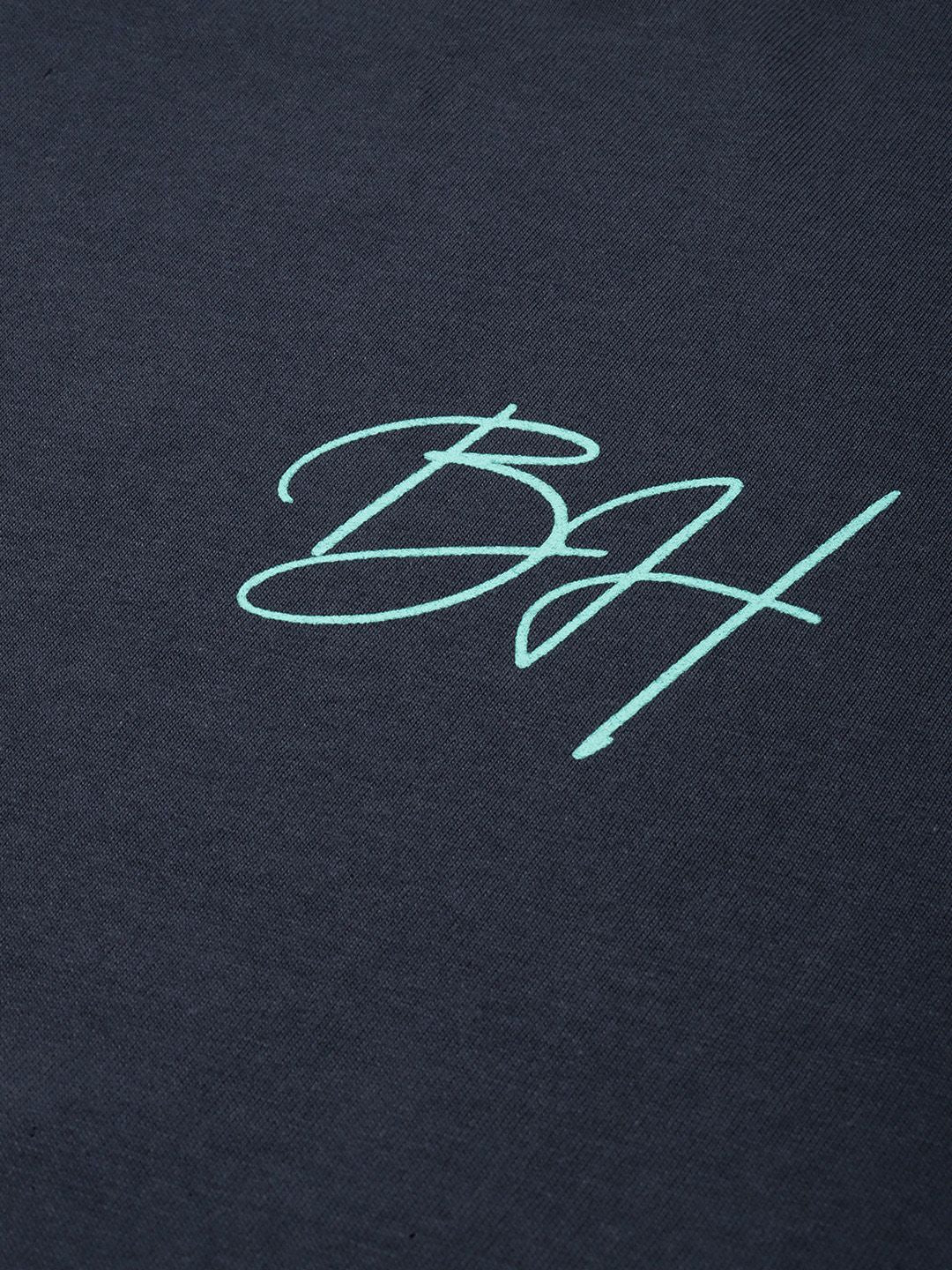 Being Human Brand Logo Printed Drop-Shoulder Sleeves Pure Cotton Easy Fit T-shirt