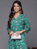 Varanga Floral Printed Gotta Patti Pure Cotton Kurta