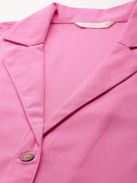 DressBerry Lapel Collar Blazer-Style Co-ords