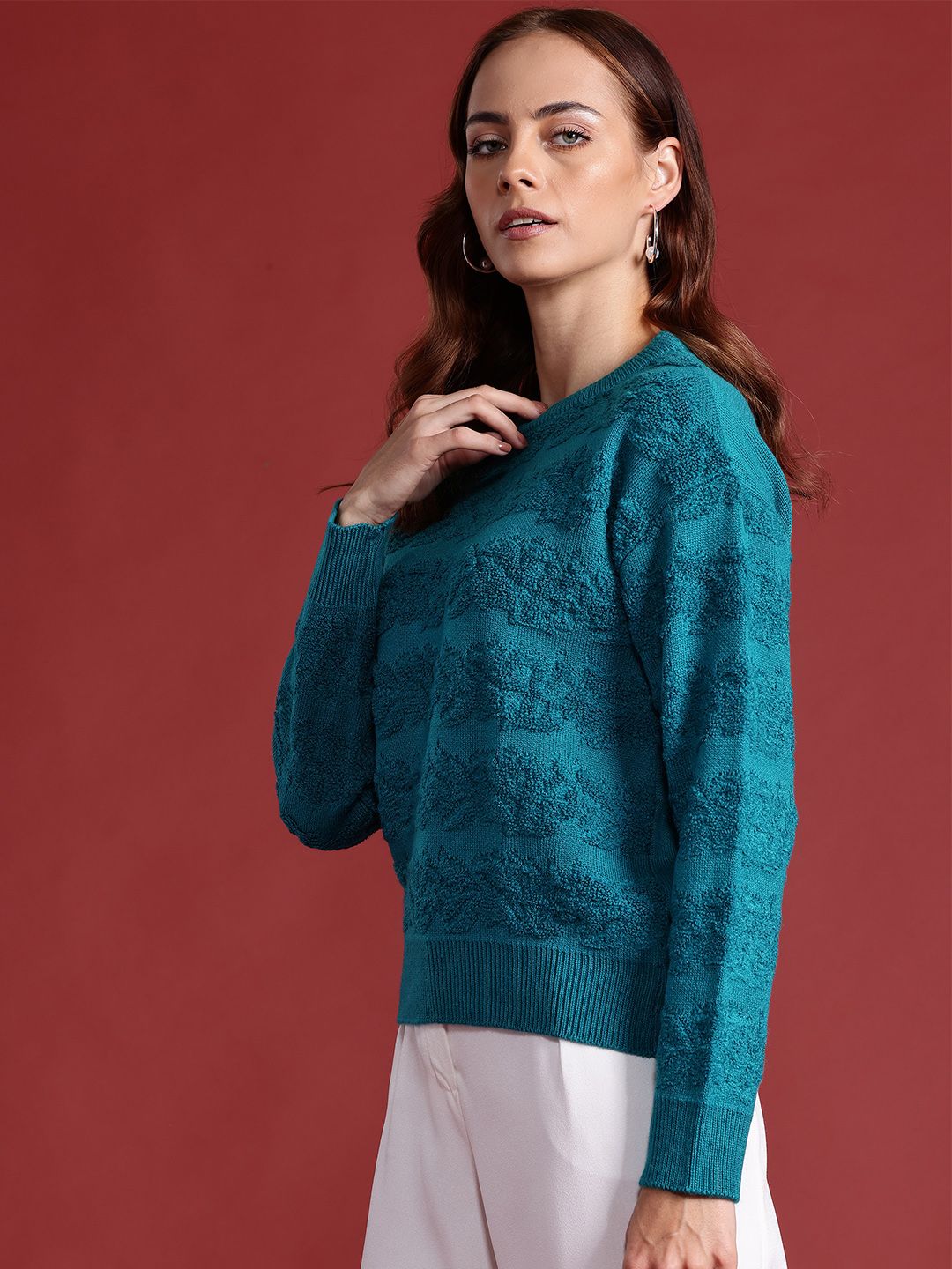 all about you Boucle Pullover