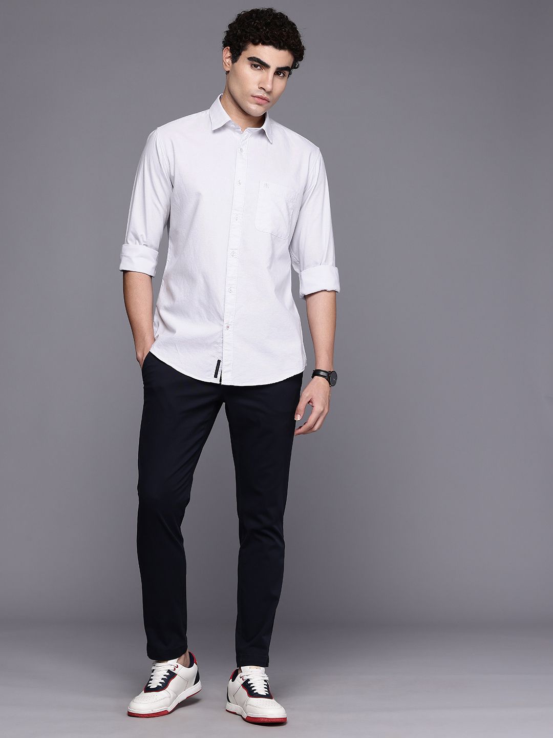 Raymond Pure Cotton Slim Fit Casual Shirt