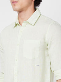 SPYKAR Spread Collar Linen Casual Shirt