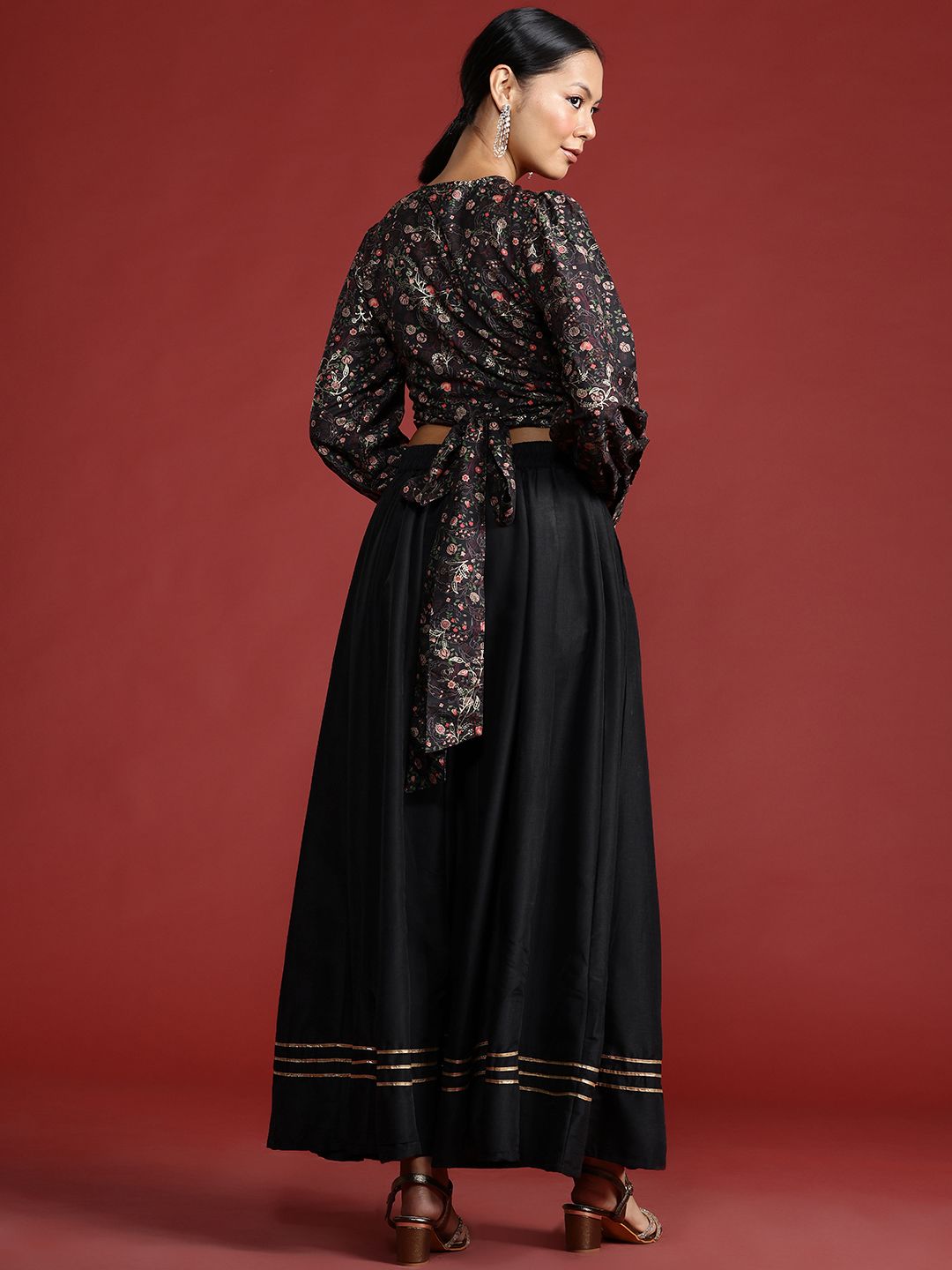 all about you Floral Printed Ready to Wear Lehenga Choli