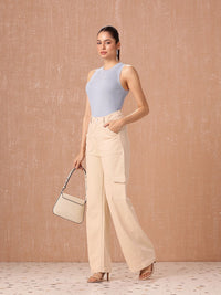 all about you Women Wide Leg High-Rise Stretchable Jeans