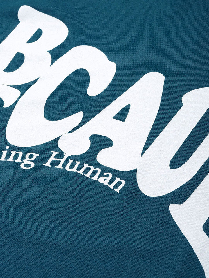 Being Human Pure Cotton Typography Printed T-shirt