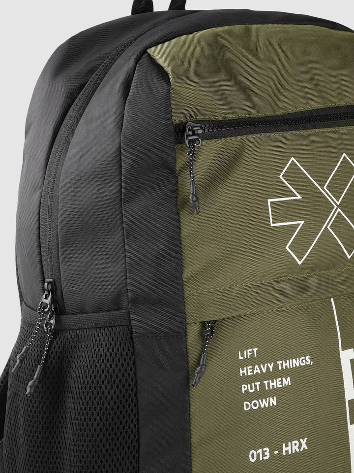 HRX by Hrithik Roshan Unisex Brand Logo Print Backpack