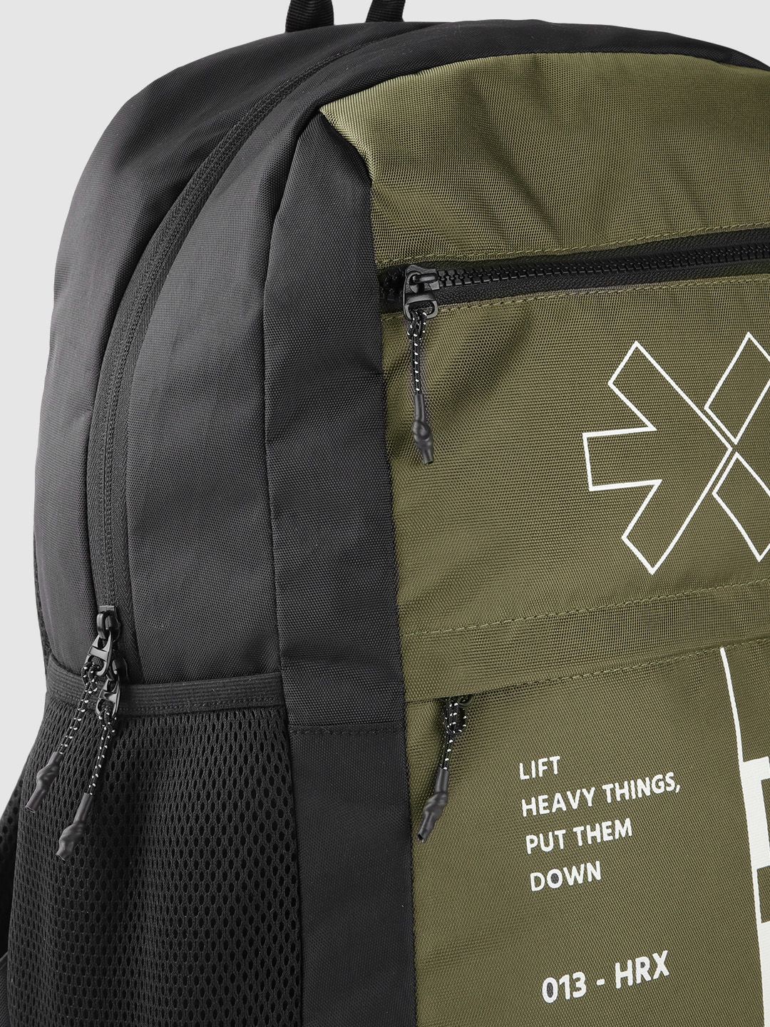 HRX by Hrithik Roshan Unisex Brand Logo Print Backpack