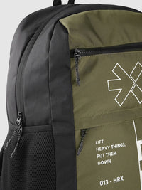 HRX by Hrithik Roshan Unisex Brand Logo Print Backpack