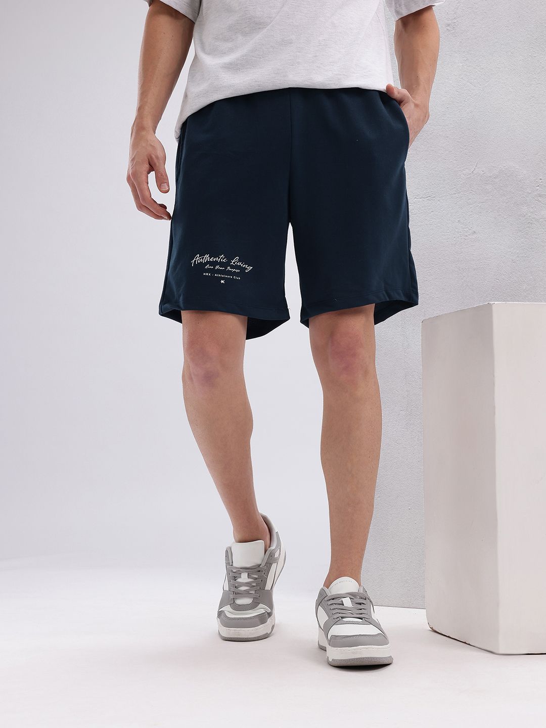 HRX by Hrithik Roshan Men Typography Print Detail Lifestyle Shorts