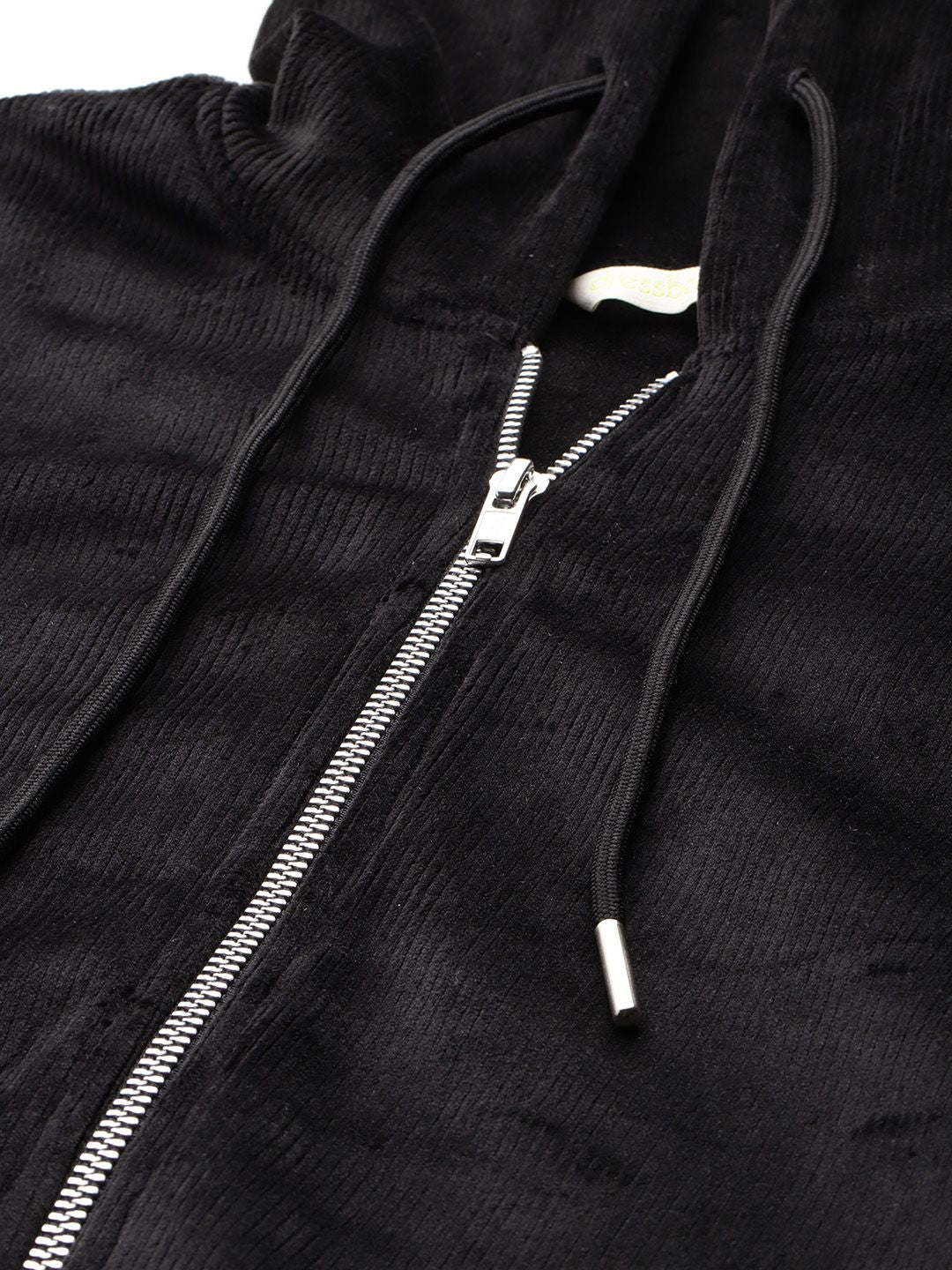 DressBerry Corduroy Hooded Bomber Jacket