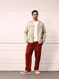 Mr Bowerbird Single-Breasted Tailored Fit Blazer with Shoulder Tabs