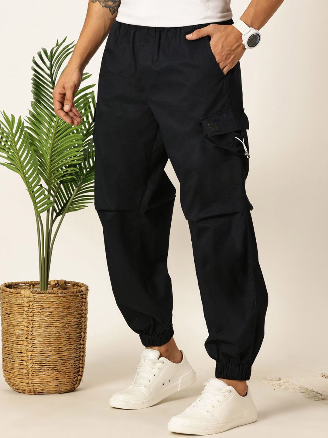 Thomas Scott Men Comfort Easy Wash Cargos Trousers