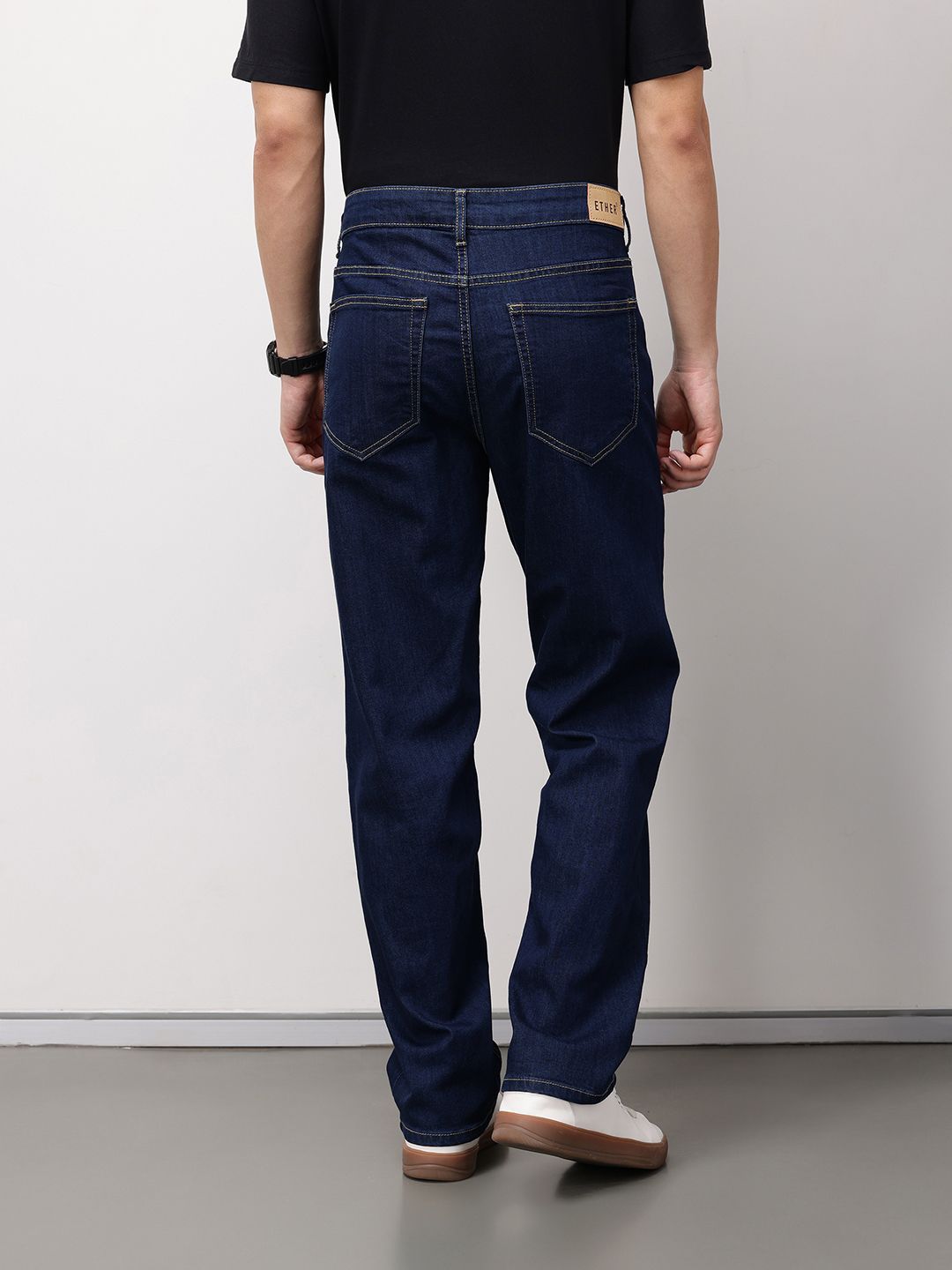 ether Men 365 Essentials Straight Fit Mid-Rise Jeans