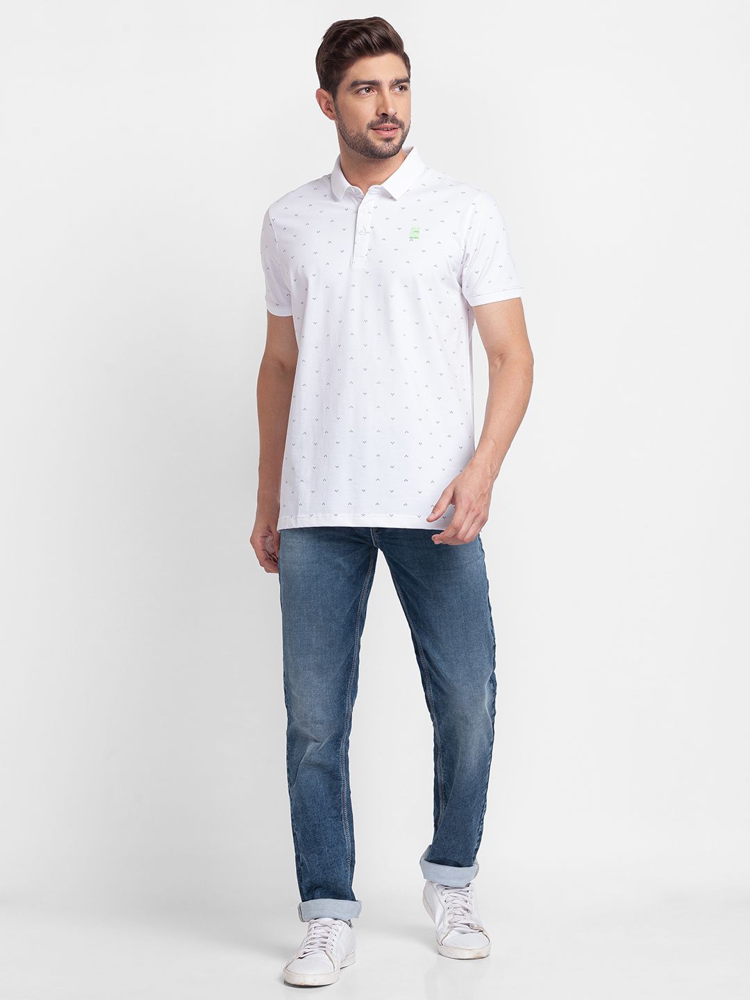 SPYKAR Men Comfort Straight Fit Light Fade Stretchable Jeans