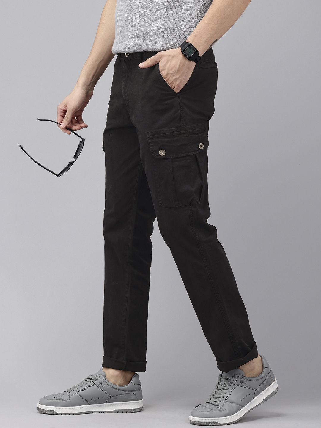 SPYKAR Men Slim Fit Cargos Trousers