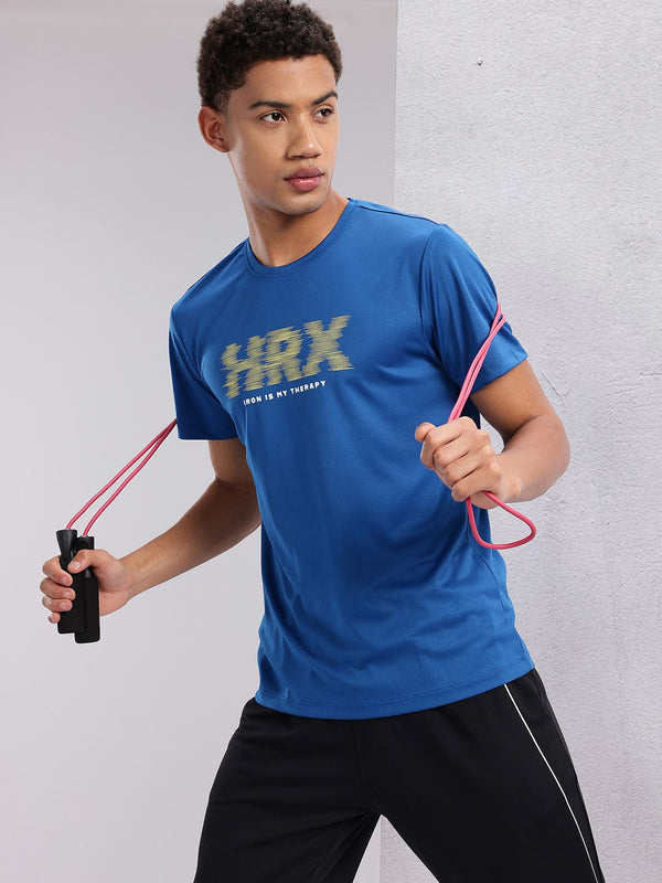 HRX by Hrithik Roshan Couple Collection Brand Logo Printed Rapid-Dry Training T-shirt